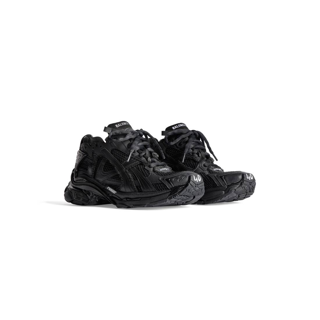 Men’s Runner Sneaker in Black - Image 2